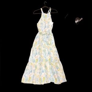Bella Dahl floral halter maxi dress size xs new with tags